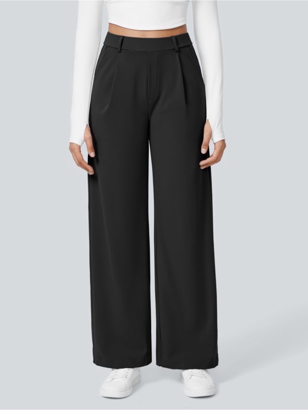 Halara Flex DayStretch High Waisted Pocket Straight Leg Work Pants Small